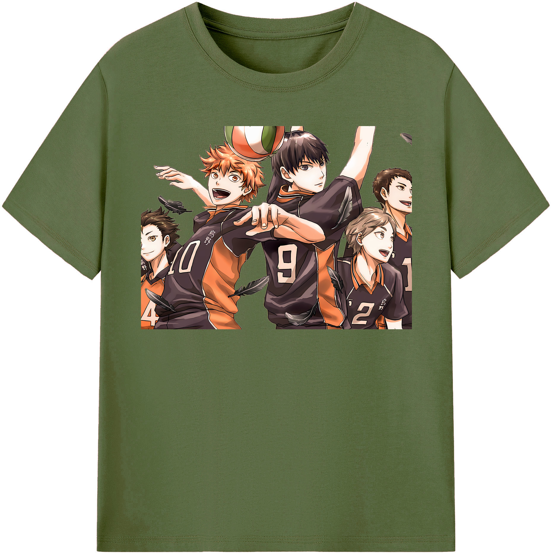 （画像用） ハイキュー!! Haikyu!! 綿100％半袖Tシャツ（フロントプリント）